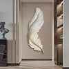 Grasmere Feather Wall Art Lamp LED Remote Dimmable Panel