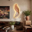 Grasmere Feather Wall Art Lamp LED Remote Dimmable Panel