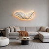 Grasmere Feather Wall Art Lamp LED Remote Dimmable Panel