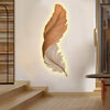 Grasmere Feather Wall Art Lamp LED Remote Dimmable Panel