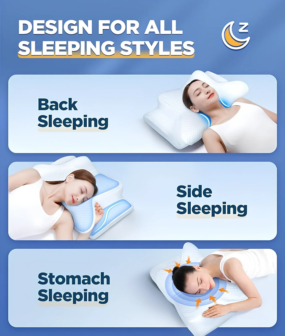 Leyburn Memory Foam Neck Pillow Ergonomic Butterfly Shape