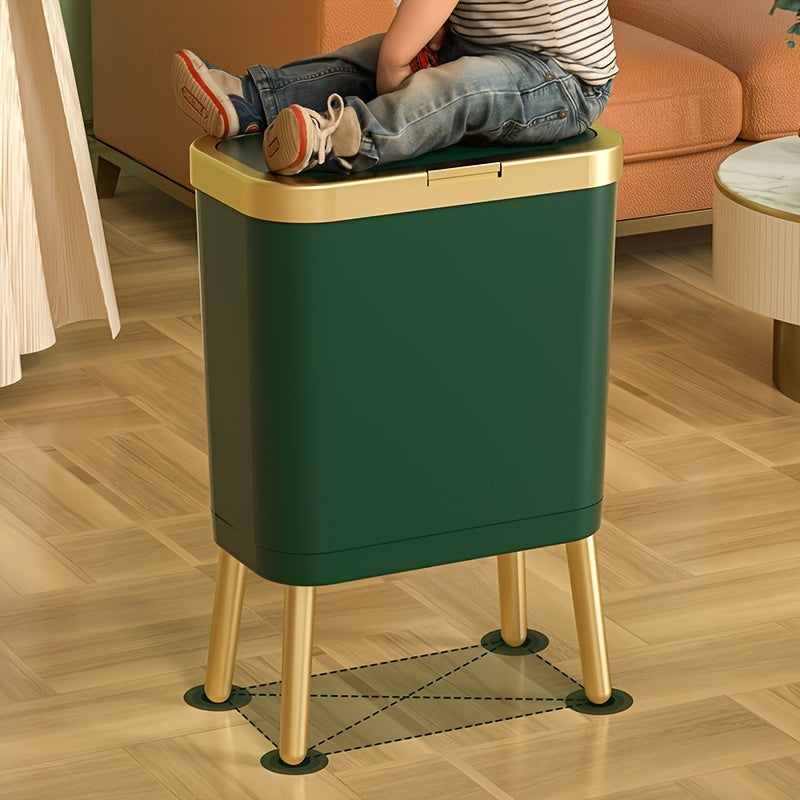 Kelham 15L Slim Waste Bin Odour Sealing Lid Raised Legs