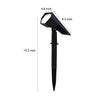 Beverley Solar Spike Spotlights Set of 2 Adjustable IP65
