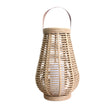 Heddon Rattan Solar Lantern Hanging Jute Rope Handle