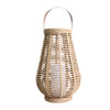 Heddon Rattan Solar Lantern Hanging Jute Rope Handle