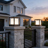 Gargrave Square Pillar Light Solar or Hardwired Garden Post