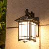 Morpeth Lantern Wall Light Solar or Hardwired Glass