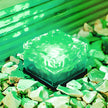 Reeth Solar Ice Cube Step Lights Set of 4 Crystal Glass