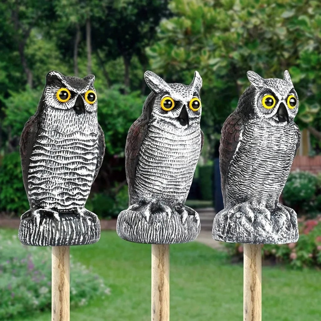 Orton Realistic Owl Garden Statue Halloween Yard Decoration