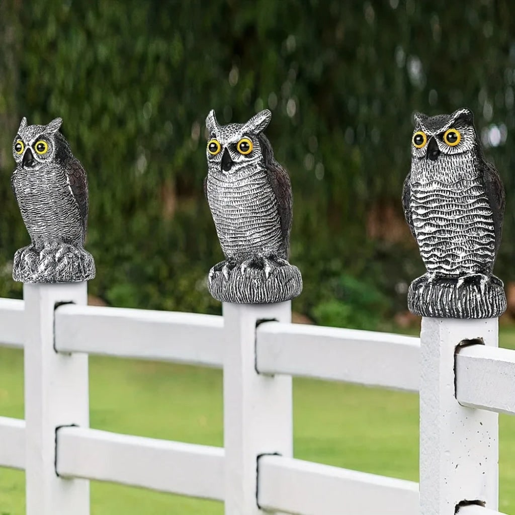 Orton Realistic Owl Garden Statue Halloween Yard Decoration