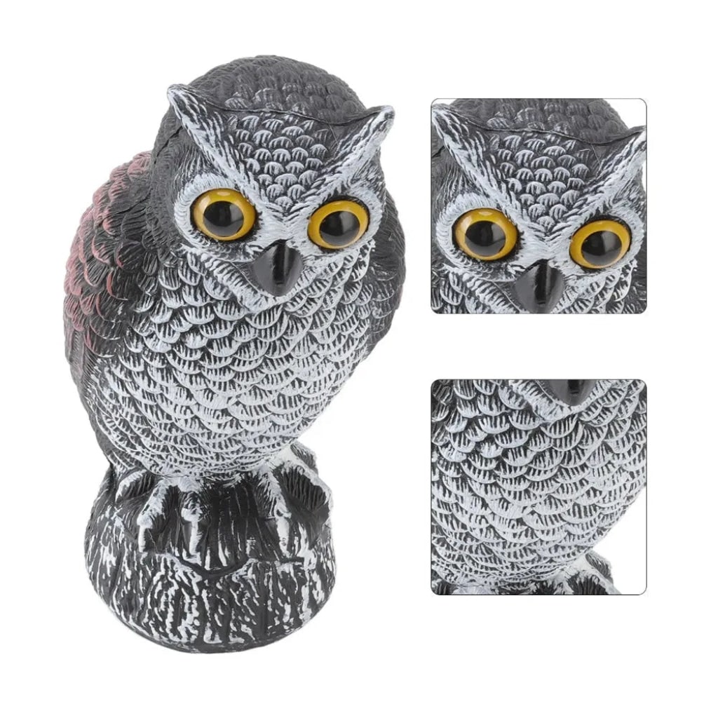 Orton Realistic Owl Garden Statue Halloween Yard Decoration