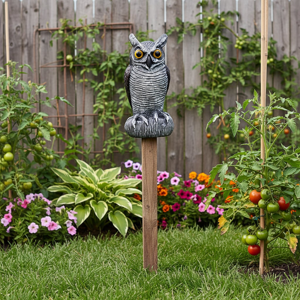 Orton Realistic Owl Garden Statue Halloween Yard Decoration