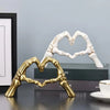 Crosby Skeleton Hand Heart Sculpture Gothic Halloween Decor