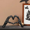 Crosby Skeleton Hand Heart Sculpture Gothic Halloween Decor