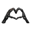 Crosby Skeleton Hand Heart Sculpture Gothic Halloween Decor