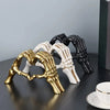 Crosby Skeleton Hand Heart Sculpture Gothic Halloween Decor