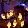 Brough Ghost String Lights Battery Operated Halloween LED