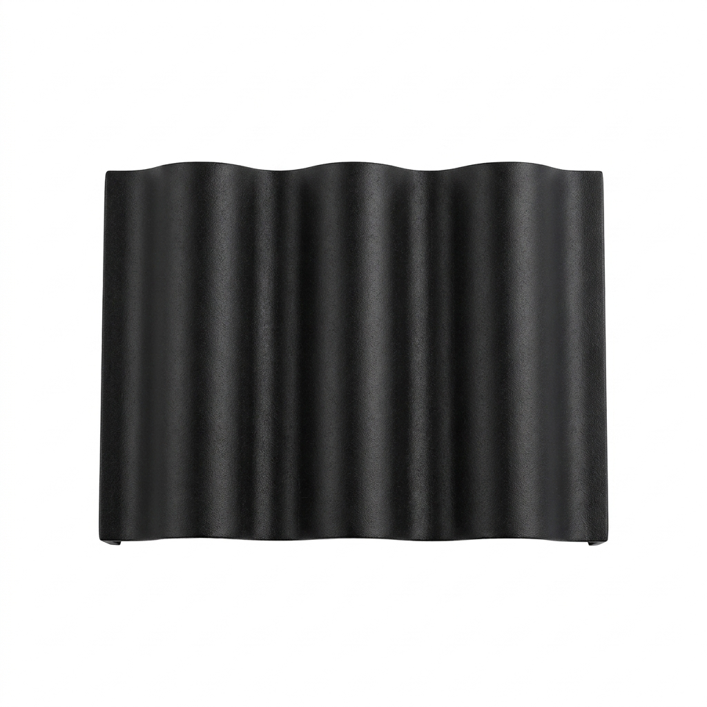 Verano black outdoor wall light on a white background