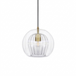Marlowe glass globe pendant light on a white background