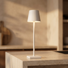 Close detail of the Halden lamp on a stone counter