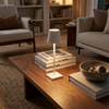 Halden lamp on a coffee table seen from above