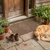 Brindle Non-Slip Door Mat in use