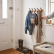 Dalby Wall Mounted Coat Rack in use