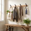 Dalby Wall Mounted Coat Rack in use