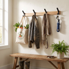 Dalby Wall Mounted Coat Rack in use