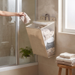 Wallora Foldable Wall Mounted Laundry Basket in use
