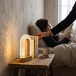 Stellora 3D Crystal LED Night Light in use