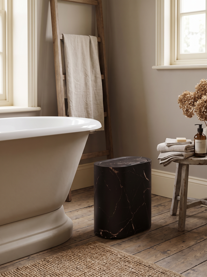 Selby Oval Bin with Lid, Lidded And Easy To Keep