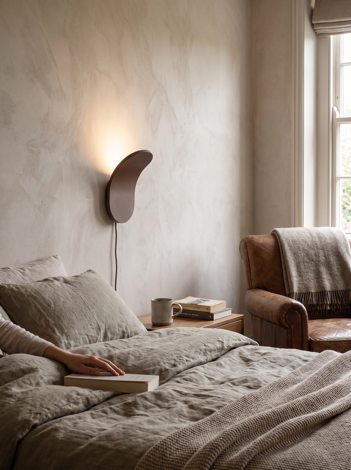 Kendal Nordic Curved Wall Lamp, Warm Or Cool, Your Choice