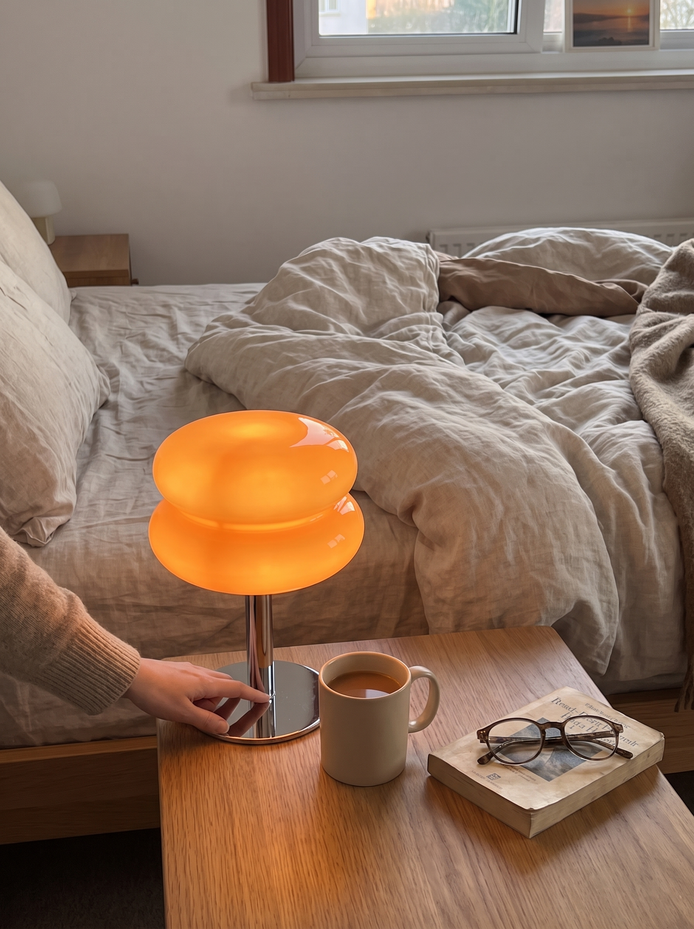 Ashcombe Glass Table Lamp, A Glow, Not A Glare