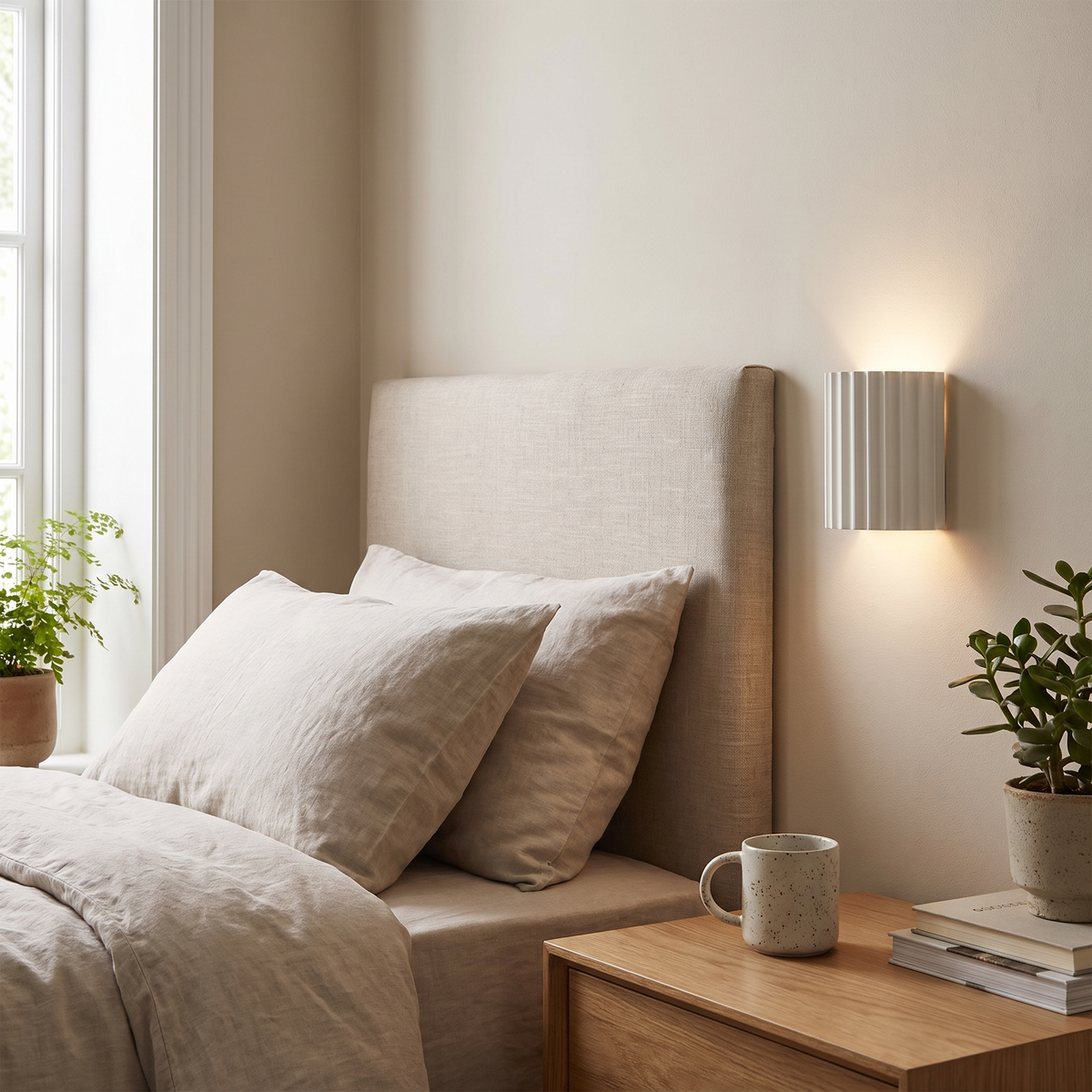 Ripon Resin Wall Lamp - White