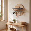 Keswick Round Key Holder - Beige/Black