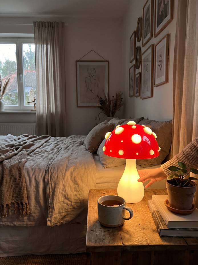 Amble mushroom table lamp A Toadstool With A Glow