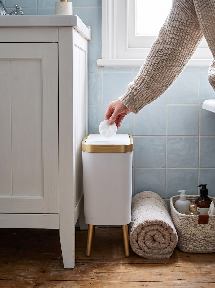 Kelham slim 15L waste bin Fits Where Round Bins Won't