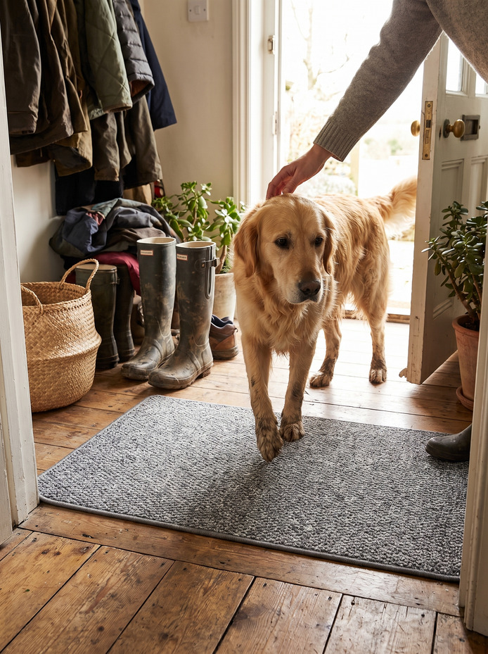 Rydal faux jute door mat The Look Of Woven Jute