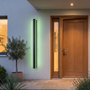 Outdoor Strip Wall Light Black Linear LED Integrated Light