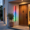 Outdoor Strip Wall Light Black Linear LED Integrated Light