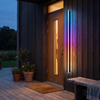 Outdoor Strip Wall Light Black Linear LED Integrated Light