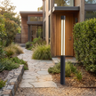 Residential Bollard Lights Modern Cylindrical LED Landscape Light