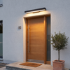 LED Linear Wall Light Outdoor Black Rectangular Lamp