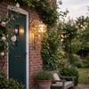 Helmsley Peacock Outdoor Wall Light Hand Painted IP55