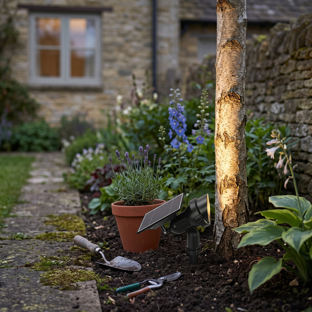 Pickering Solar Tree Spotlight Adjustable Head RGB Option