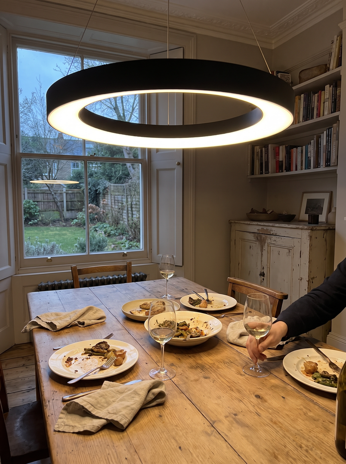 Malton ring pendant light, A Ring Of Soft Light