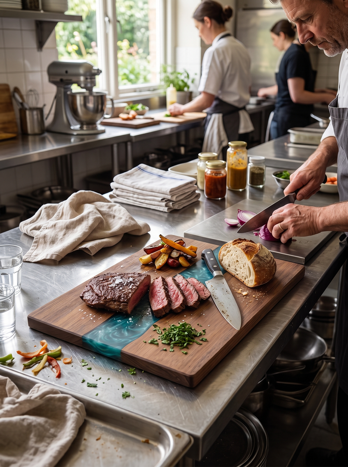 Hawes resin river chopping board, Built For Everyday Prep
