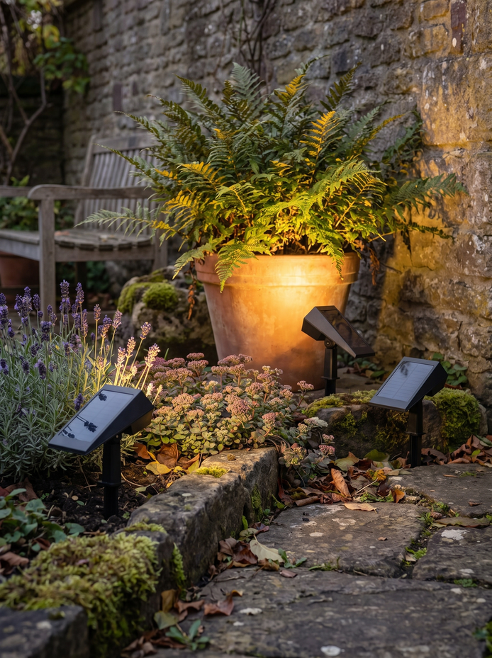 Beverley solar spike spotlights, Two Lights, Endless Angles