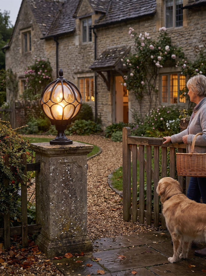 Masham globe pillar light, A Timeless Welcome